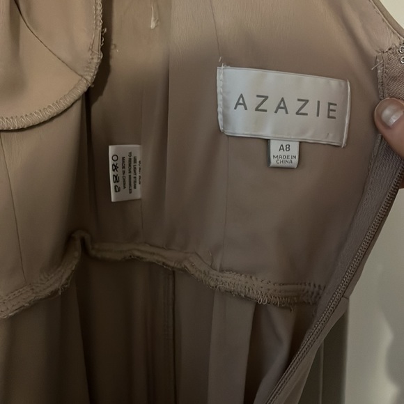 Azazie Deandra Taupe Bridesmaid Dress - Picture 11 of 16